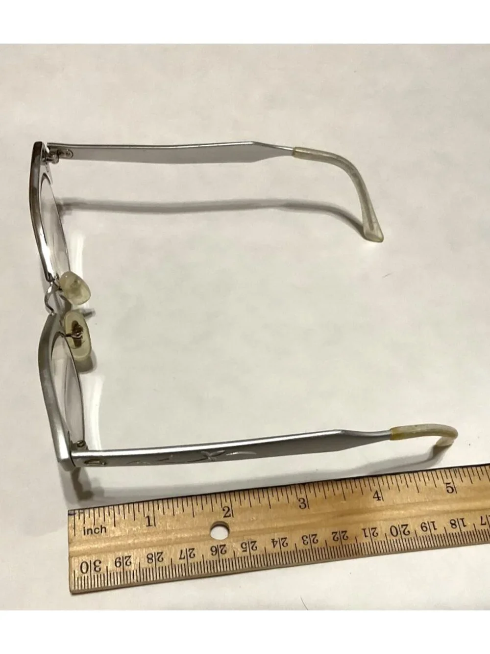 Vtg 1950s Cat Eye Horn Rimmed Eyeglasses Pair Of 2 Silver & Black Frames Women’s